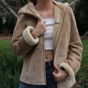 Tan faux-fur Esprit Jacket